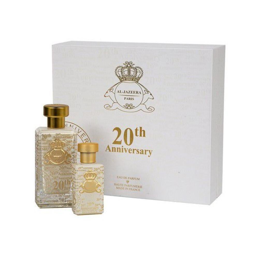 عطر الذكرى ال 20 ( 20 مل + 60 مل ) الجزيرة للعطور