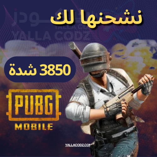 شدات ببجي 3850 شدة