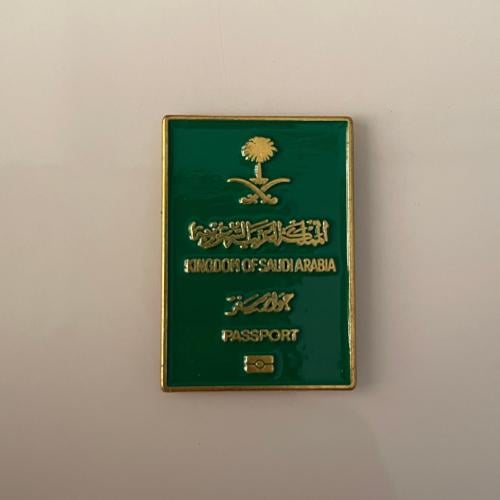 ملصقات معدنية جواز سفر كبير