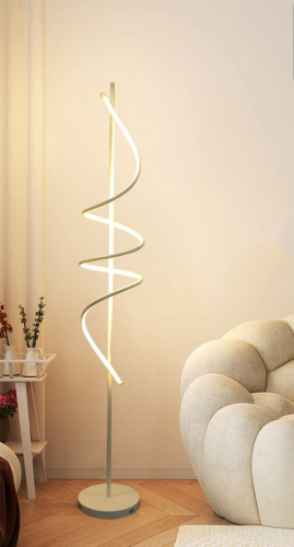 ابجورة ارضية حديثة لغرفة المعيشة، اضاءة ساطعة LED