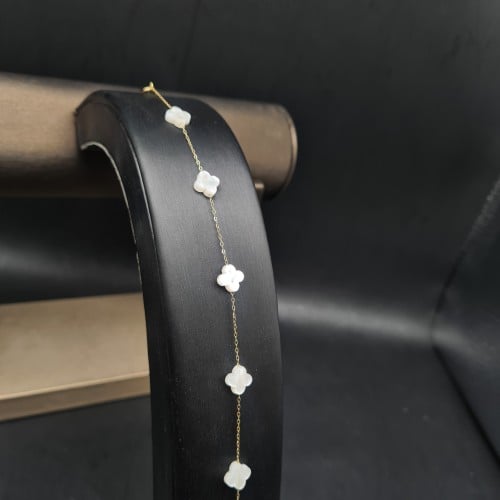 اسوارة الوردات (ابيض)