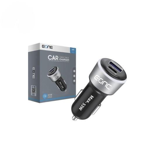 شاحن سيارة Eone بقوة 53 واط - شحن سريع ومزدوج USB + PD