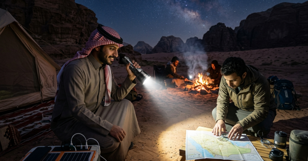 كشاف كهرباء شحن