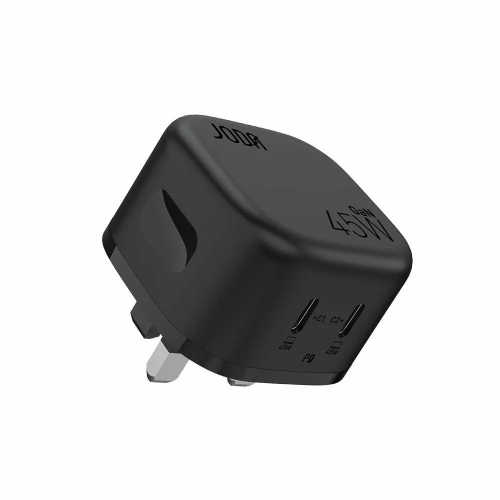 شاحن جداري JODA فولت بود بقوة 45 واط بمنفذين تايب سي - اسود