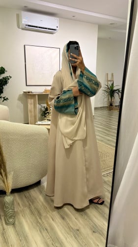 عبايه قماش كتان