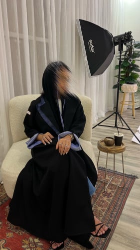 عبايه قماش كتان