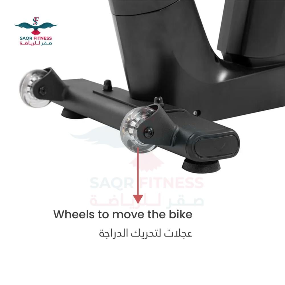 دراجة تمارين مغناطيسي من لوجيجيا اسود يتحمل 120-150 كغ