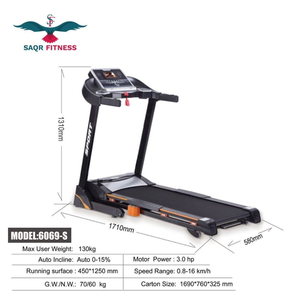 Weight of discount treadmill in kg