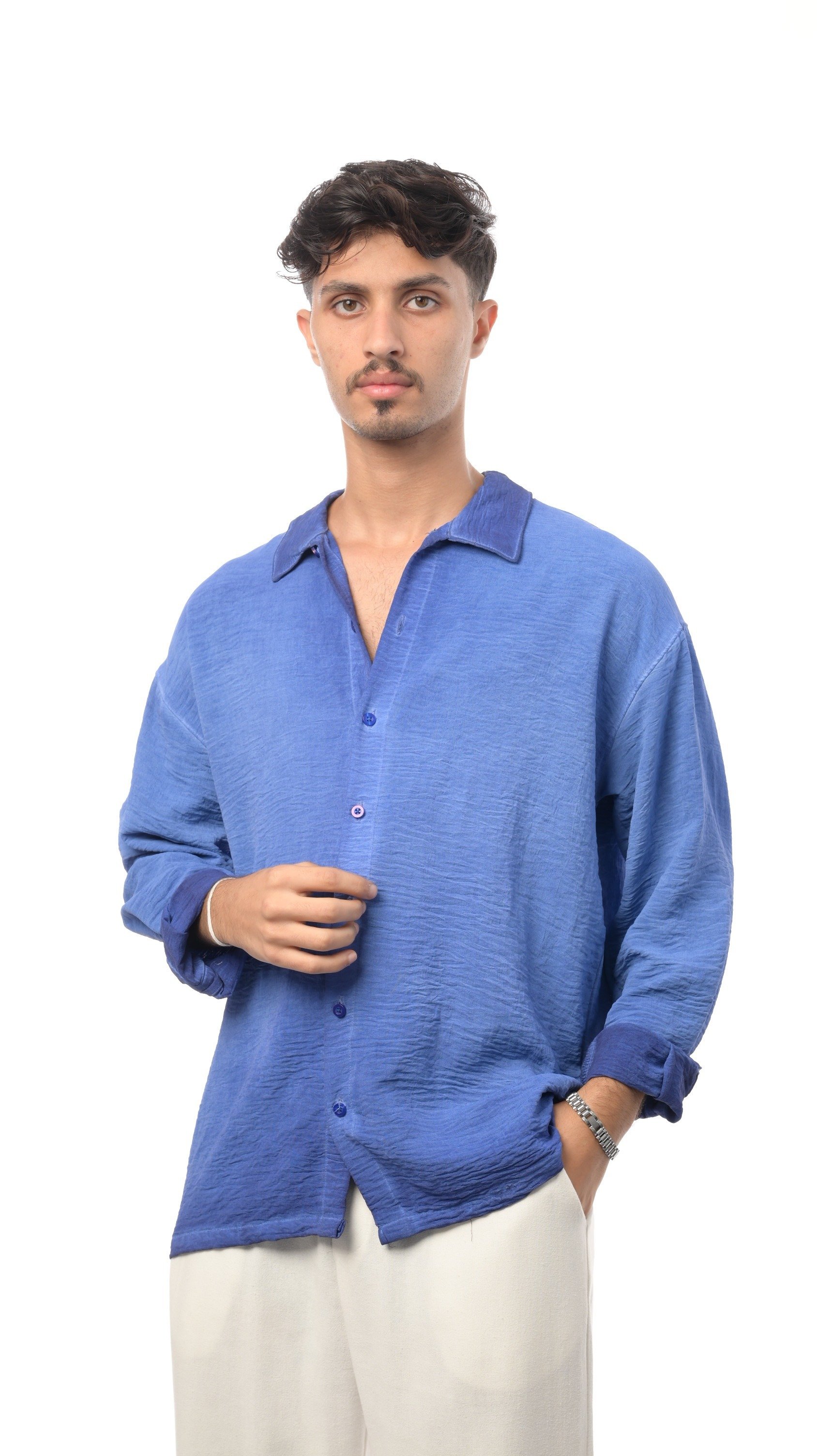 قميص لينن فلو مغسول من إكسوبلانت لمسة استرخاء وأناقة