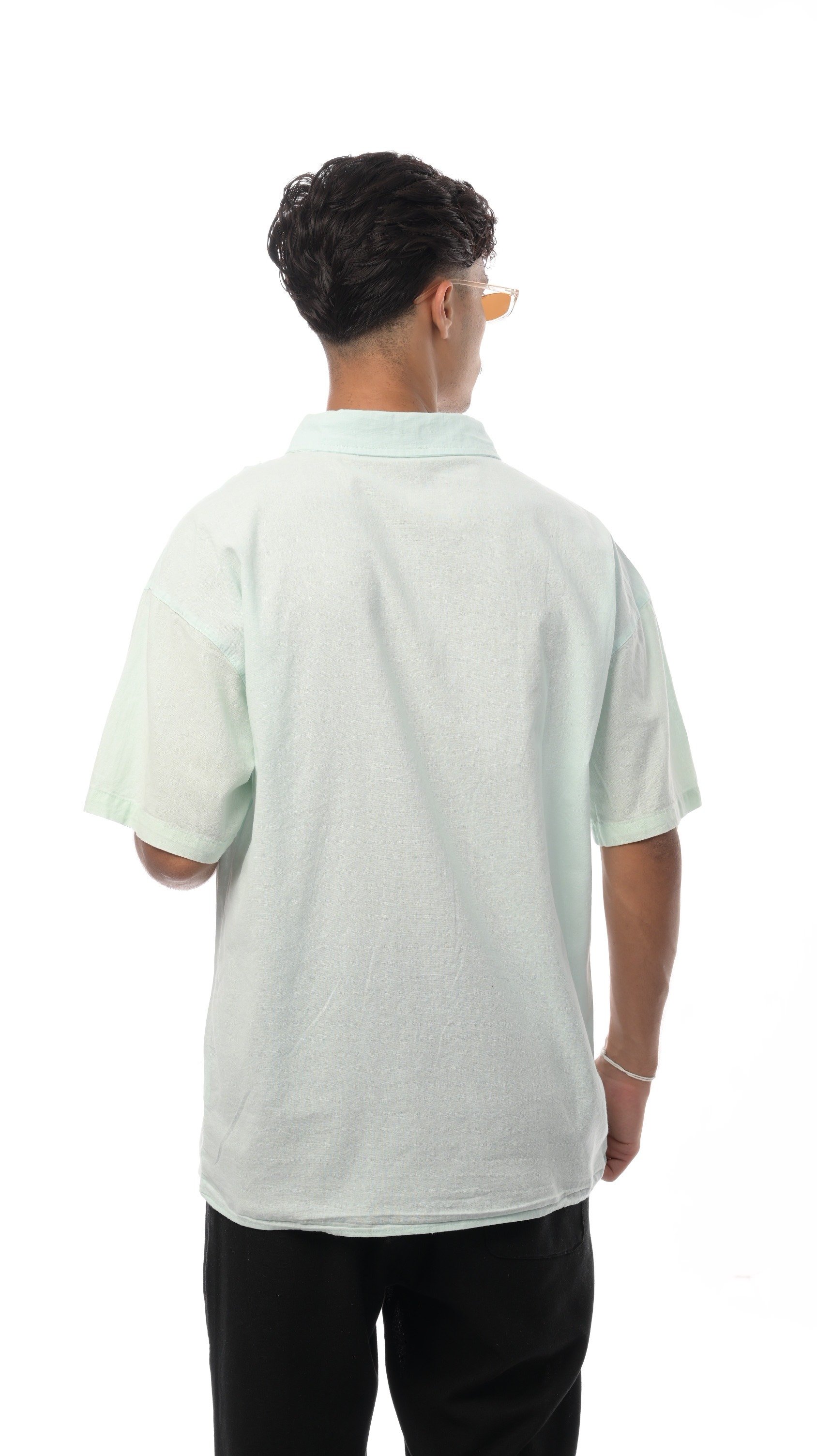 قميص فلوما من إكسوبلانت كتان ناعم بأكمام قصيرة