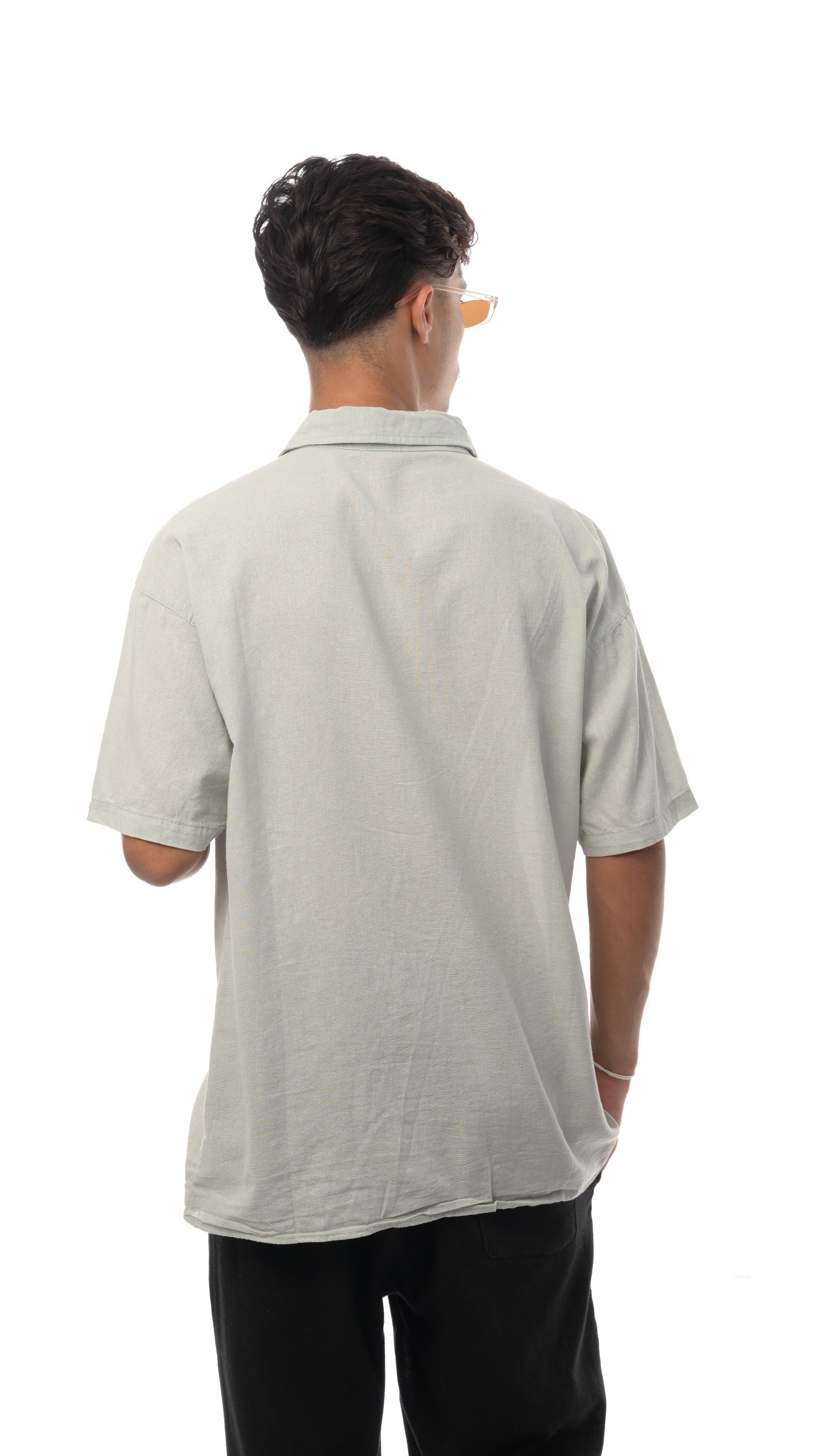 قميص فلوما من إكسوبلانت كتان ناعم بأكمام قصيرة