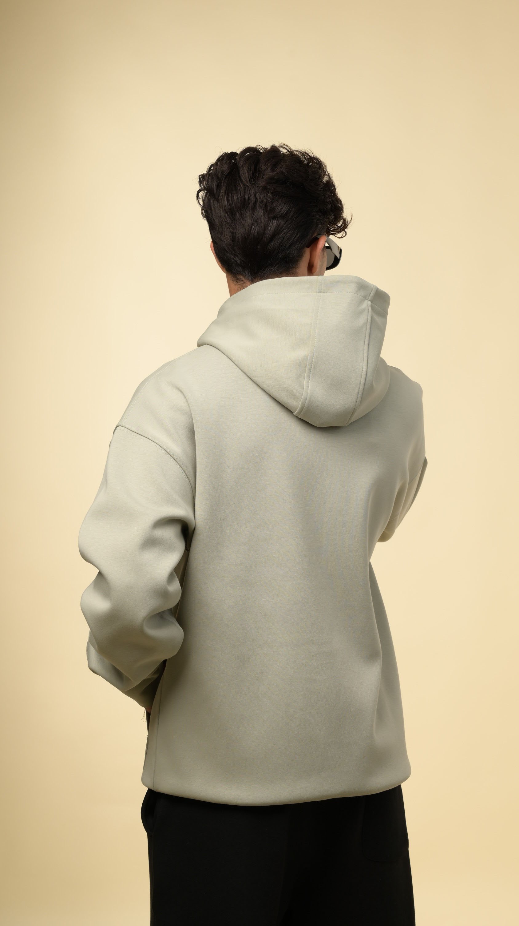 هودي ساده من إكسوبلانت بلون بيج هادئ