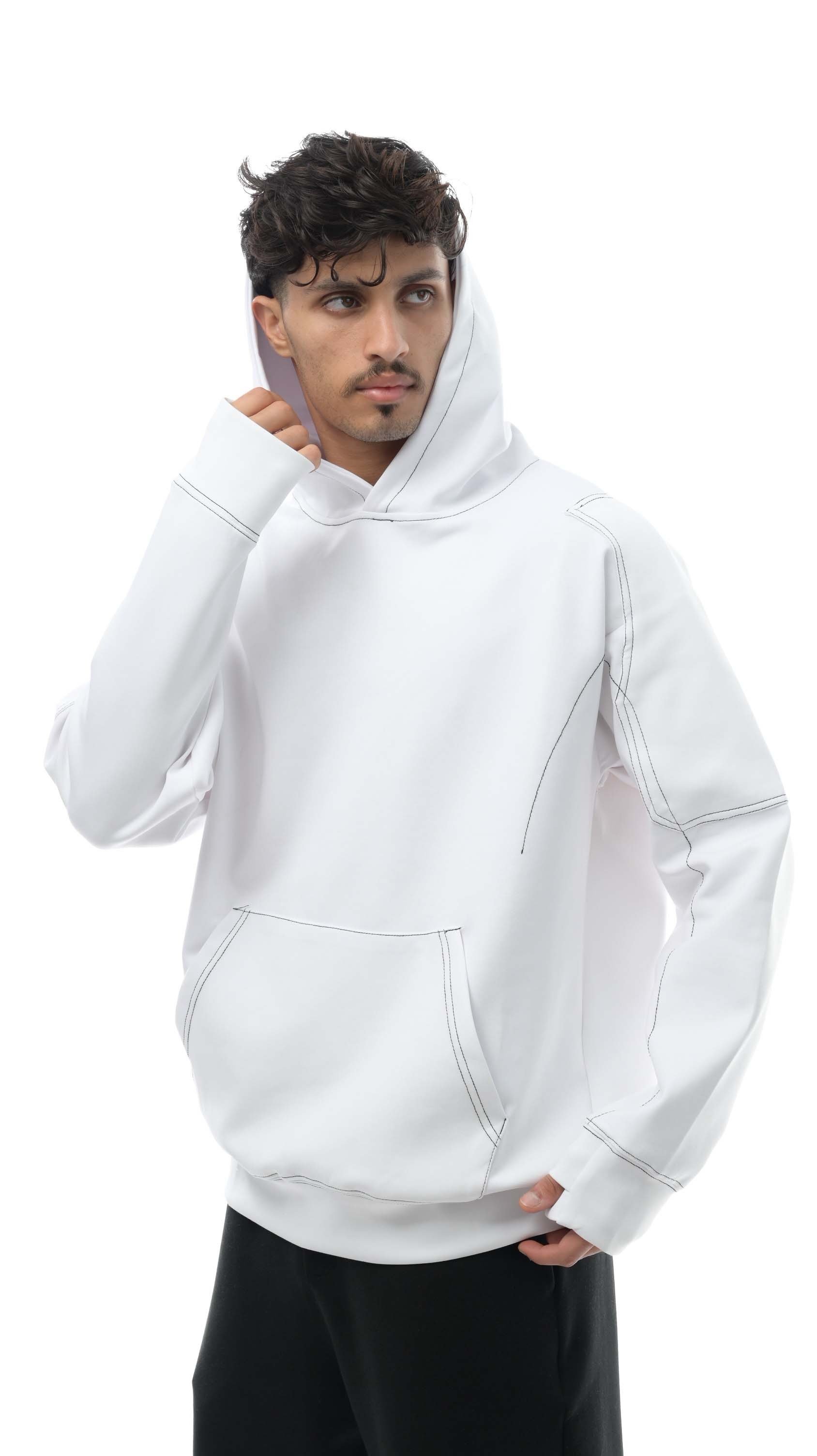 هودي إكسوبلانت بغرز ديكورية أسلوب فريد