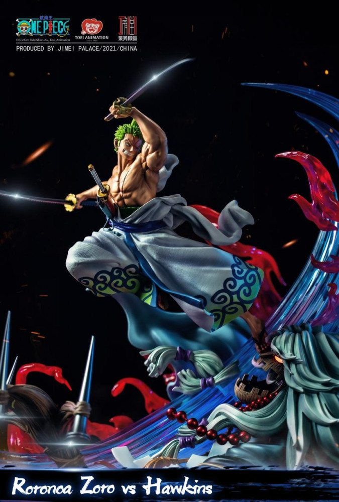Zoro Roronoa vs Hawkins 1 6 One Piece Statue Jimei Palace - akiba store