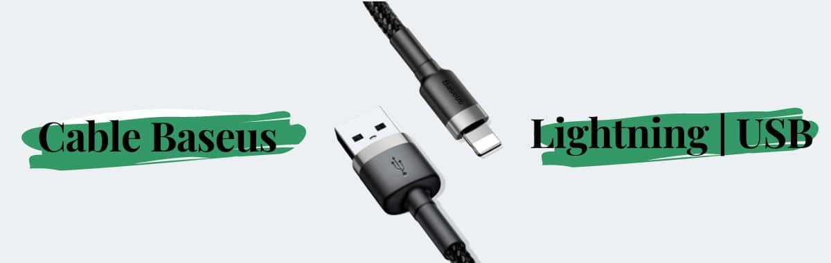 كيبل ايفون USB قماش بيسوس