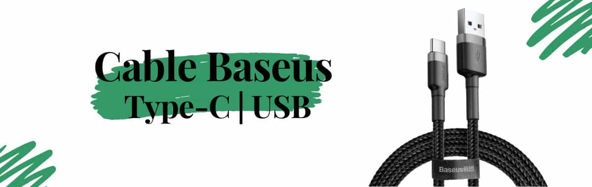 كيبل تايب سي USB بيسوس قماش