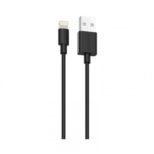 كيبل ايفون USB راف باور ، 1 متر ، أسود