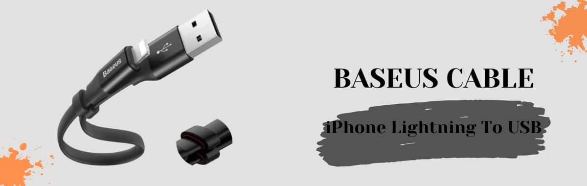 كيبل ايفون usb بيسوس 20 سم