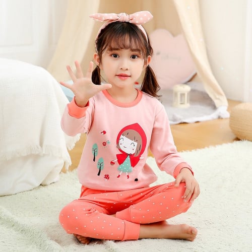 بيجاما بناتي وردية