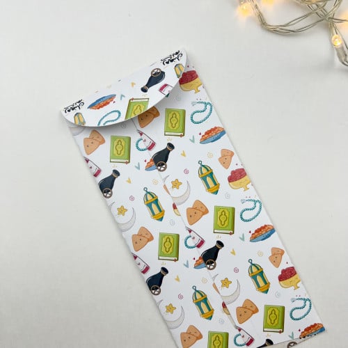 ظرف مستطيل بثيم رمضان