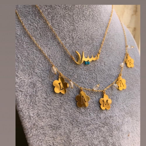 سلسال دورين مطليه بذهب