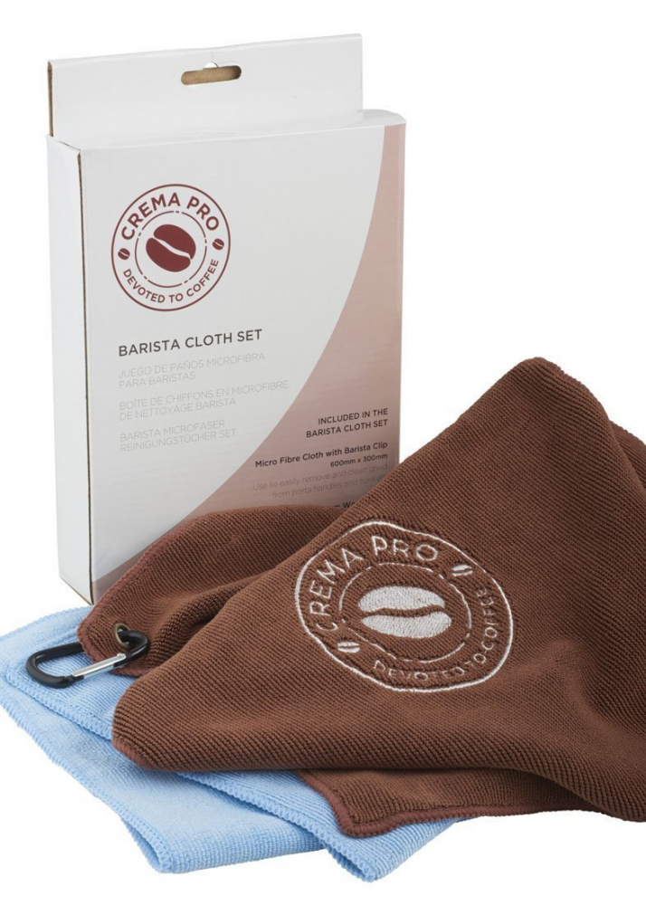 CAFETTO - 4 Chiffons microfibres barista pour pros