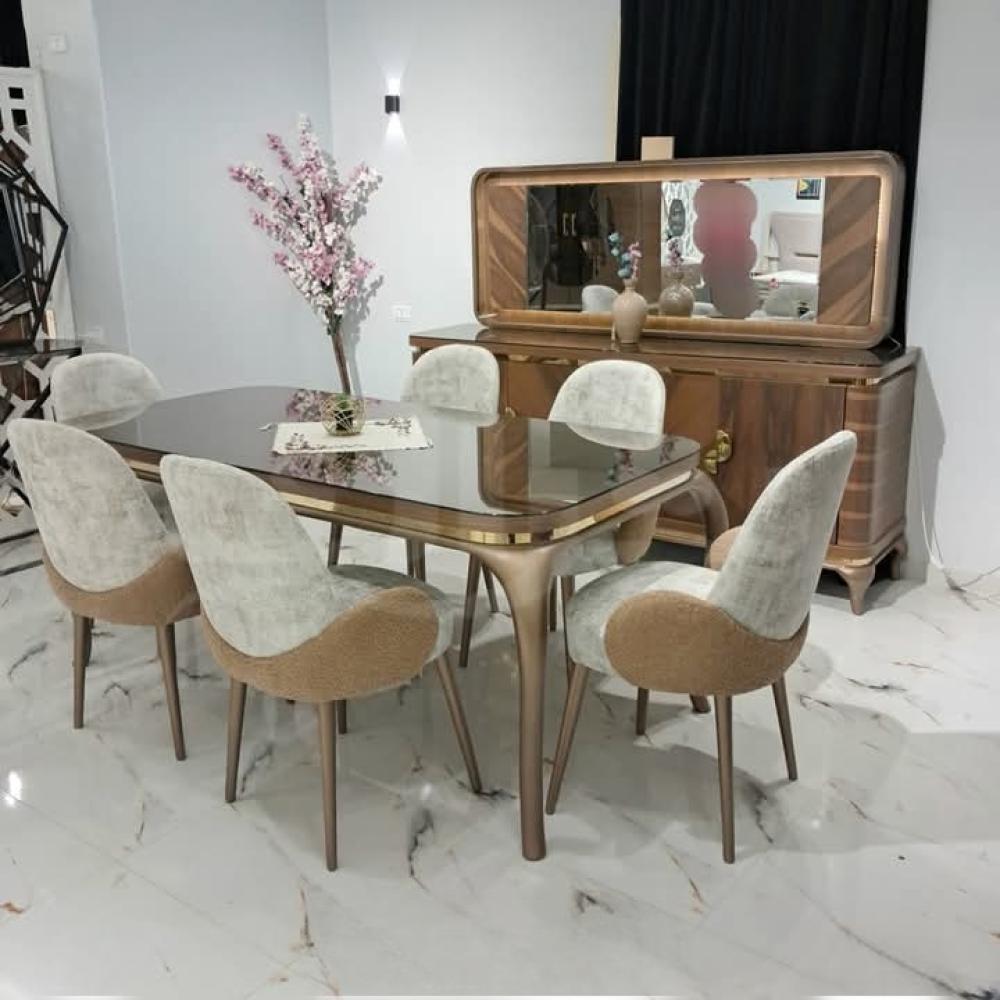طاولة طعام 8قطع