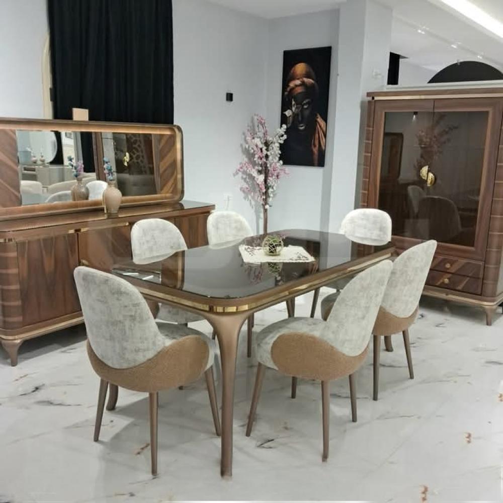 طاولة طعام 8قطع