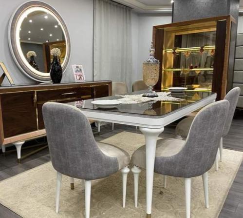طاولة طعام 8قطع
