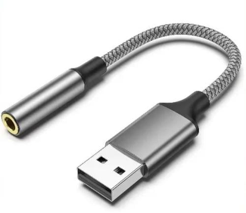 وصلة تحويل منفذ السماعة الى USB