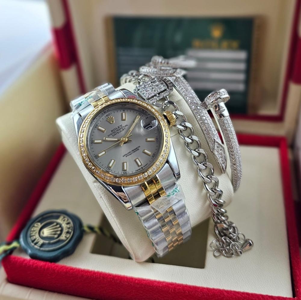 Rolex women's watch with two bracelets Java Boutique جافا بوتيك