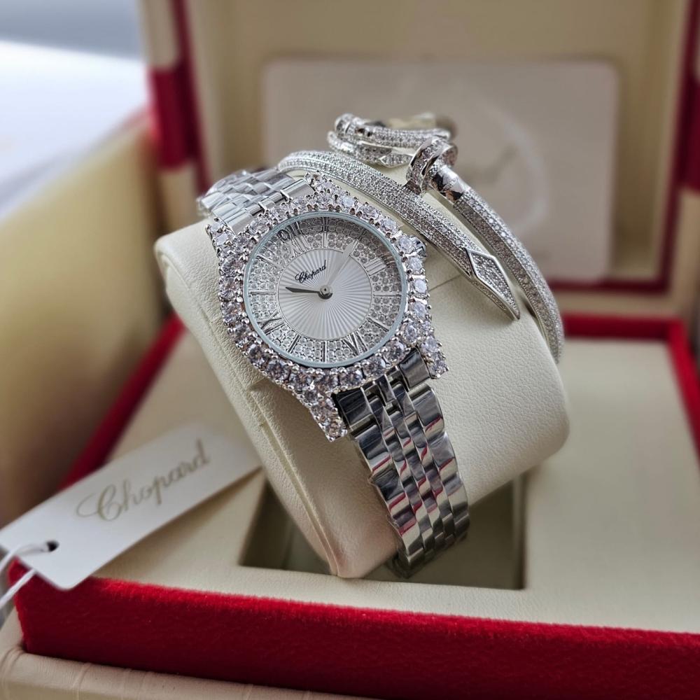 Chopard women's watch zircon Java Boutique جافا بوتيك