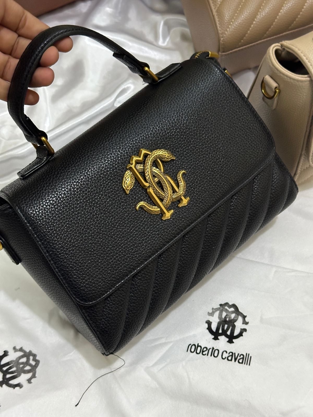 roberto Cavalli 型押ゴシック　レザーバッグ Roberto Cavalli bag | Java Boutique | Java Boutique