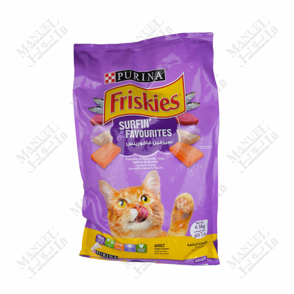 FRISKIES SURFIN FAVORITES ADULT CAT FOOD 6.5KG Manuel Market online