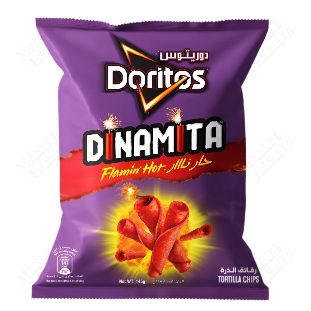 DORITOS DINAMITA FLAMING HOT TORTILLA CHIPS 145GM Manuel Market online