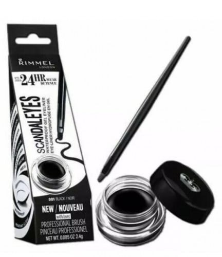 كحل جل كريمي مقاوم للماء من ريميل اسود 001