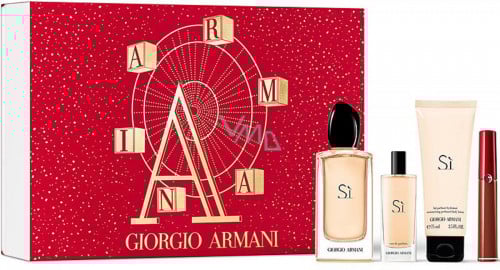 Giorgio Armani Si Gift Set 100ml EDP + 75ml Body Lotion + ...