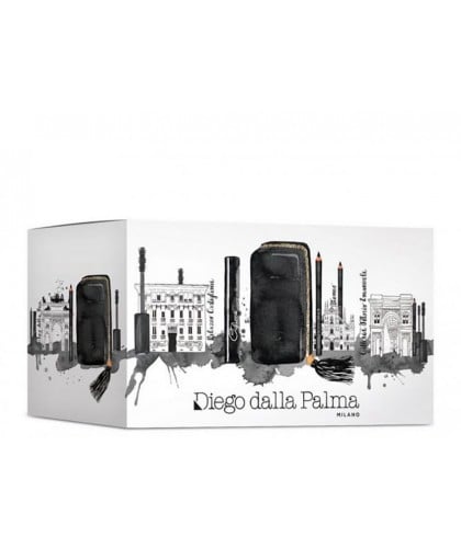 دييغو دالا بالما طقم مكياج العين - مسكرة + قلم محدد للعين + حقيبة مخملية