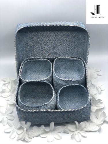 صندوق حجم 25سم لون أزرق