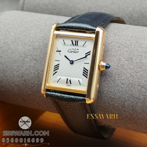 ساعة كارتير تانك موست مقاس 33.7 x 25.5 mm حجم صغير