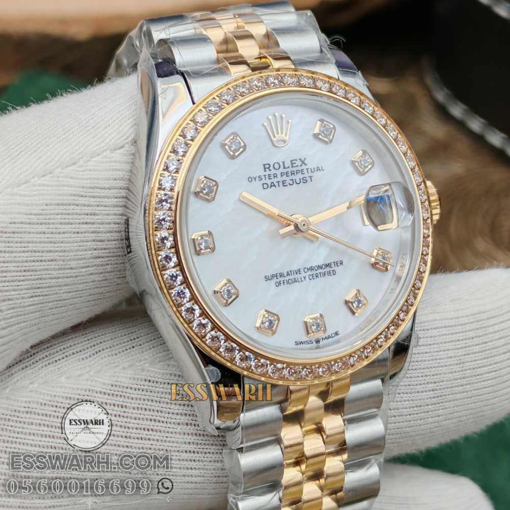 Rolex Datejust Watch - Women's Model - Master Quality Swiss Machine Size 32 Zircon Stones Case