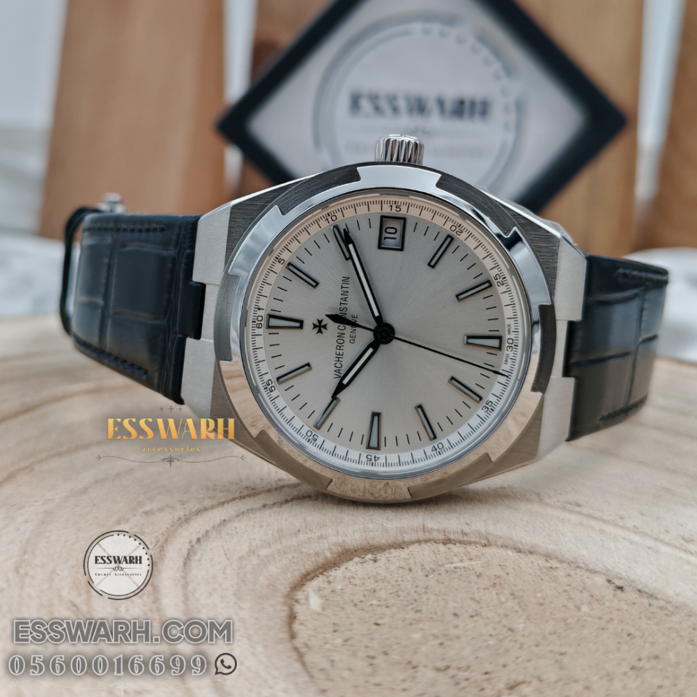 Vacheron Constantin Overseas Watch - Size 41 Master Quality - Black Leather - Swiss Made