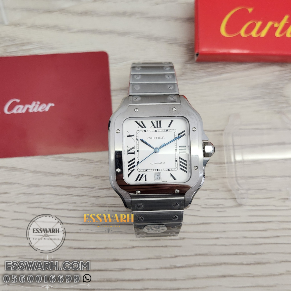 Cartier Santos Jumbo Watch Size 40 - Master Quality Swiss Machine