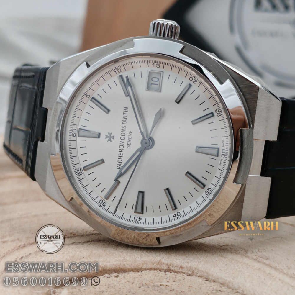 Vacheron Constantin Overseas Watch - Size 41 Master Quality - Black Leather - Swiss Made