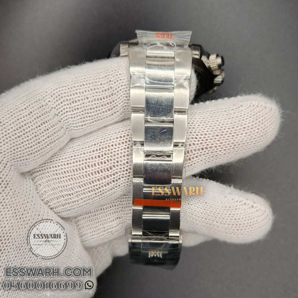 ساعة رولكس دايتونا  مقاس 41 - بطاريات مينا منقوش