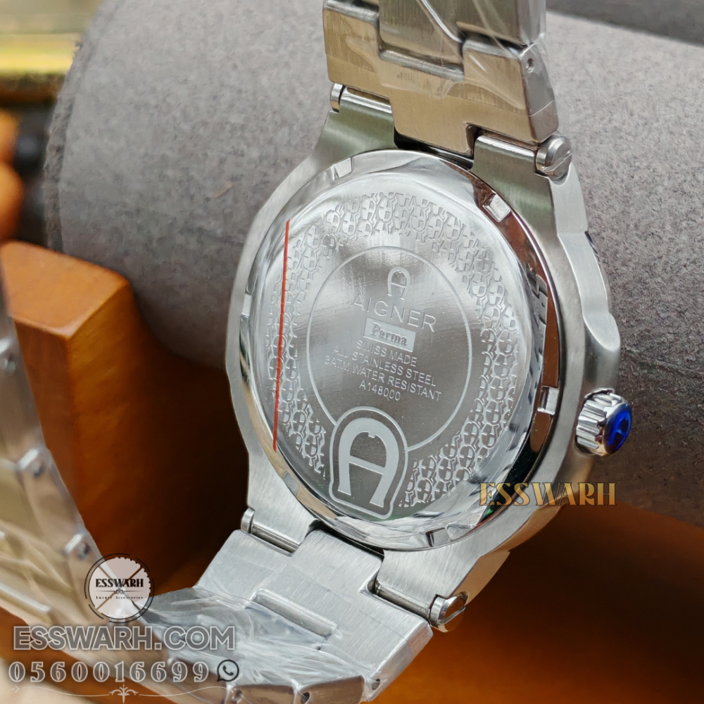 ساعة اقنر تافيانو 2 مقاس 43 ارقام عربية مذهبة