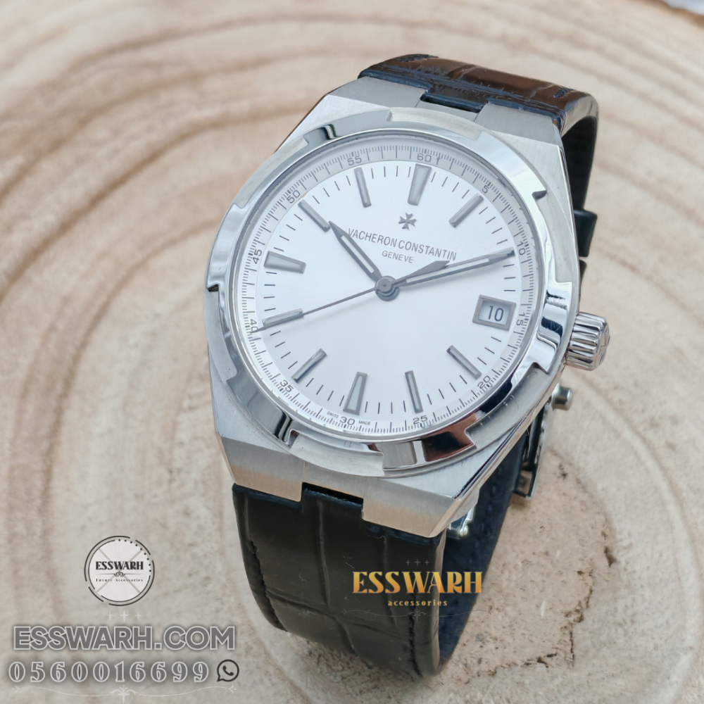 Vacheron Constantin Overseas Watch - Size 41 Master Quality - Black Leather - Swiss Made