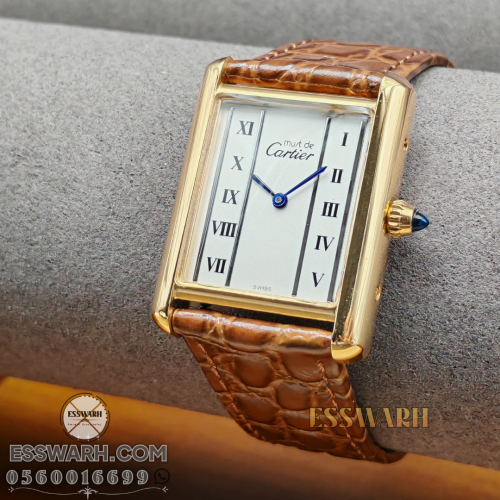 ساعة كارتير تانك موست مقاس 33.7 x 25.5 mm حجم صغير