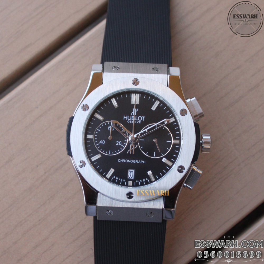 Hublot silver black hotsell