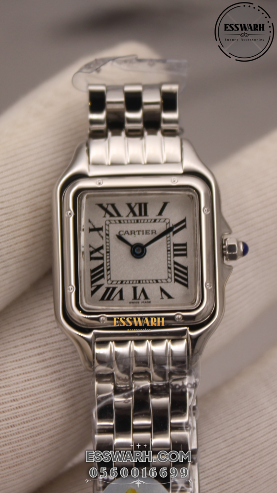 Luxury Cartier Women s Watch White Dial Stainless Steel Belt